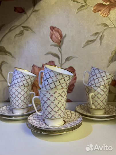 Чашка с блюдцем фарфор