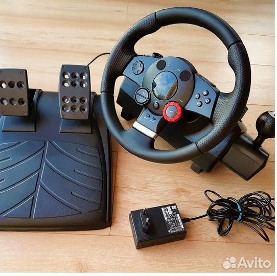 Руль Logitech driving force gt pro блок питания