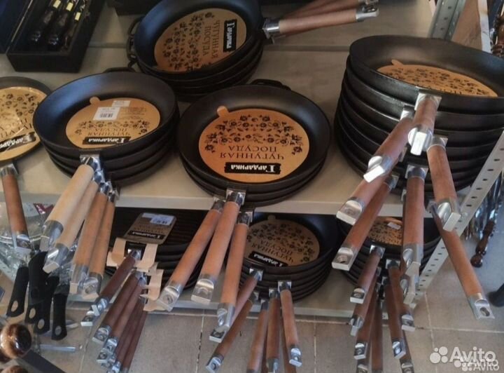 Чугунная сковорода блинная Гардарика