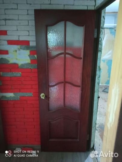 Межкомнатные двери бу 70 см с коробкой