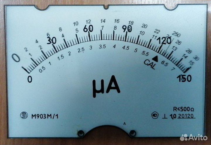 Шкала для испытателя, измерителя радиоламп