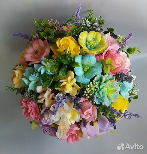 Букет цветов из мыла