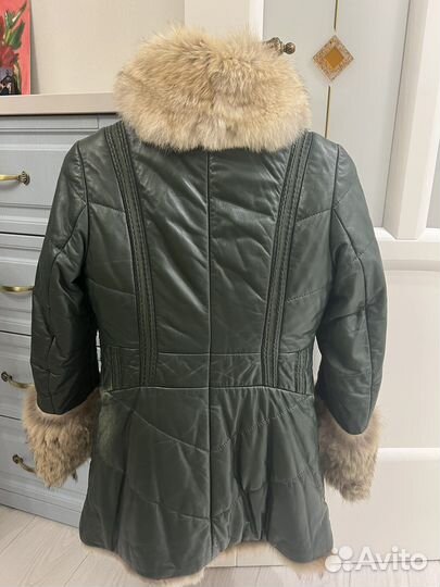 Куртка кожаная женская 44