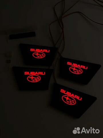 Led подсветка дверных ручек салона Subaru