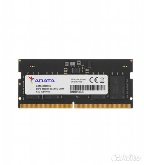 Оперативная память sodimm adata AD5S48008G-S 8 гб