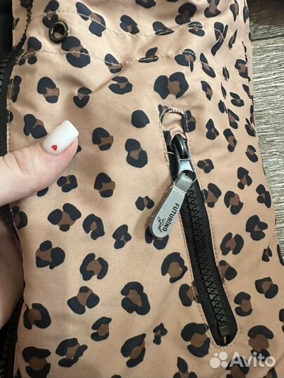 Леопардовая весенняя куртка для девочки