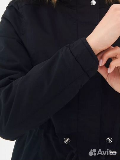 Куртка парка с меховым копюшоном H&M 32 (38-40/158