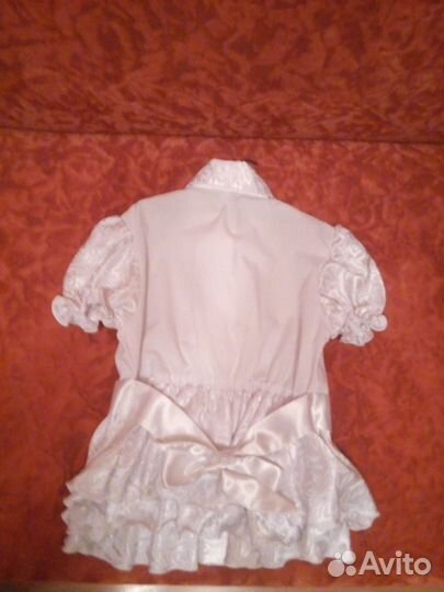 Блузка белая детская