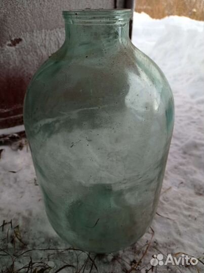 Старинные бутылки, банка 10л