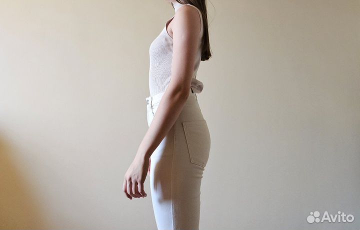 Джинсы белые женские