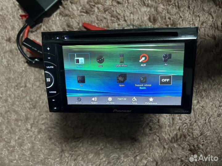 Магнитофон Pioneer 2din сенсорный aux usb