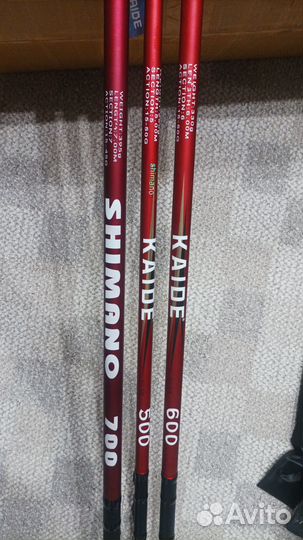 Удочка, удилище shimano, kaida, 5м, 6м, 7м