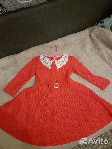 Платье (мелкий белый горошек)