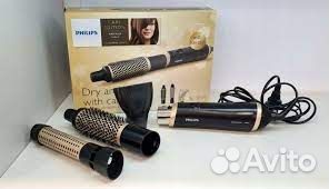 Фен-щетка Philips HP8667 Black/Gold