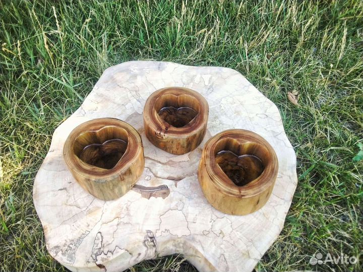 Заготовки из дерева, формы для свечей