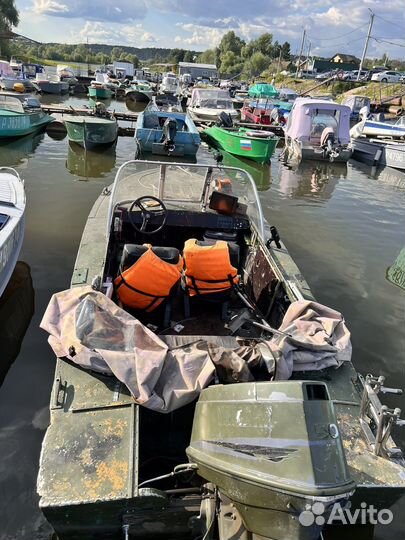 Лодка прогресс с мотором Yamaha 50