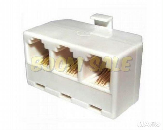 Телефонный тройник новый