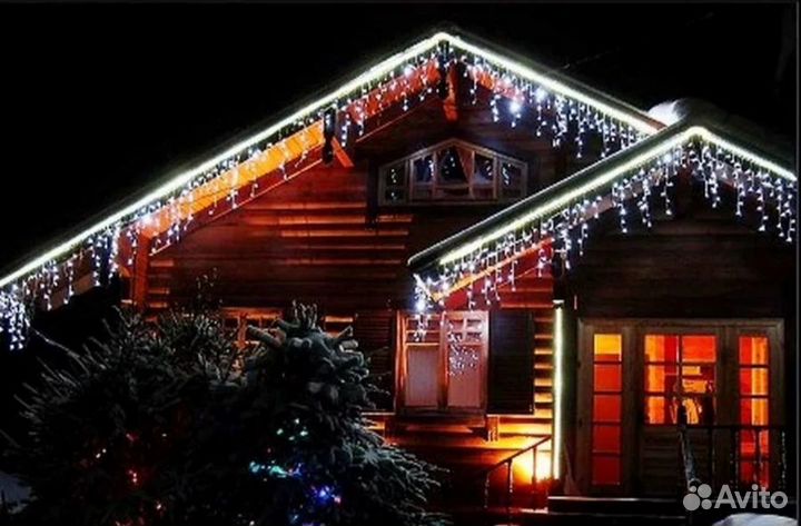 Гирлянда для украшения дома уличная ip65