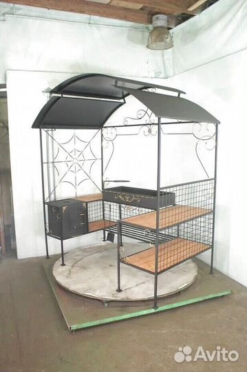 Мангал с крышей