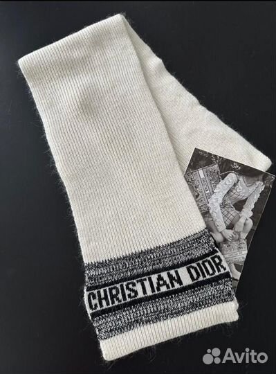 Шапка и шарф Диор ангорка