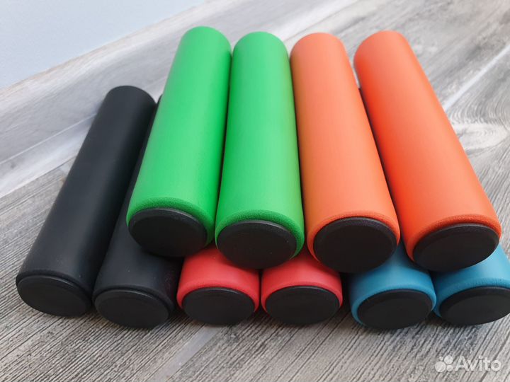 Грипсы пенки с заглушками (комфортные, мягкие)