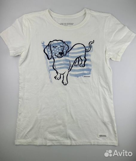 Футболка женская Life is good S новая