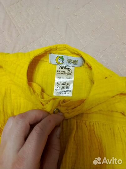 Муслиновый костюм для девочки