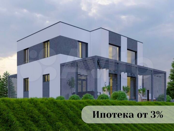 Коттедж 337 м² на участке 10 сот.