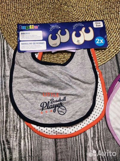 Слюнявчик нагрудник махровые и хлопковые