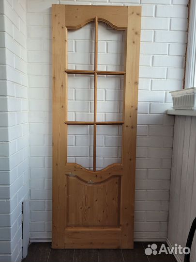 Межкомнатная дверь из массива сосны под покраску