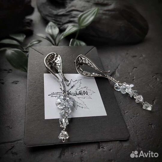 Серьги новые дизайнерские