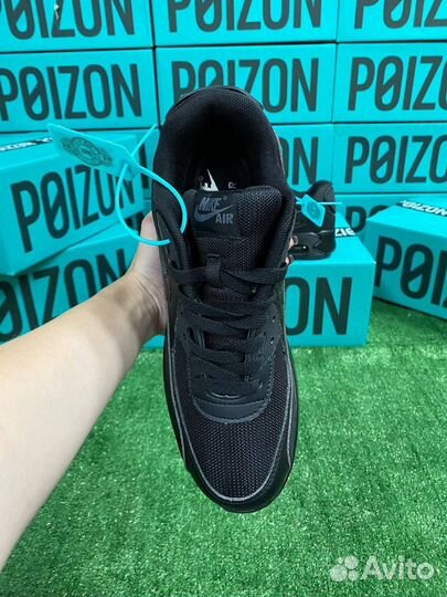 Nike Air Max 90 Black Оригинал Черные Poizon