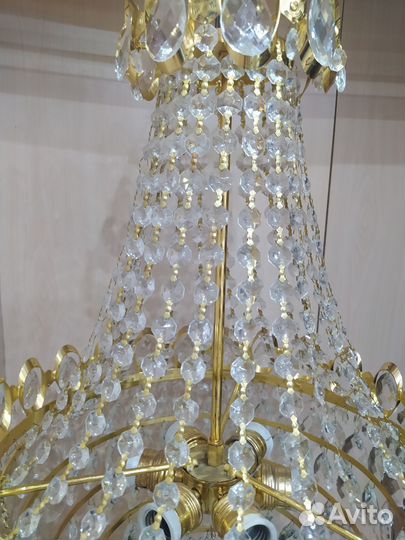 Люстра хрустальная, Шапка Мономаха,Чехия