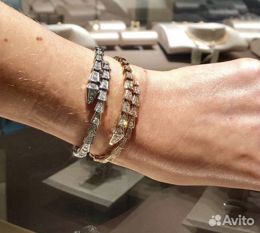 Золотой браслет Bvlgari с бриллиантами 3.25 ct