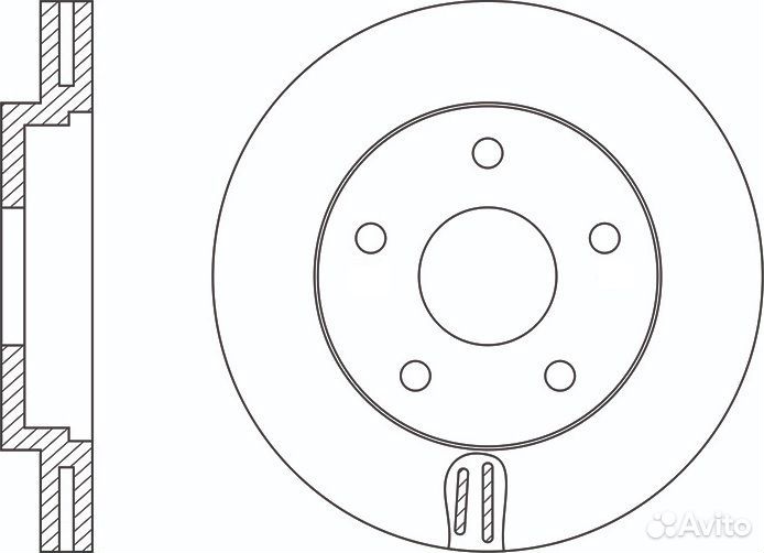Диск тормозной mitsubishi lancer (CS ) sport 1.6/2