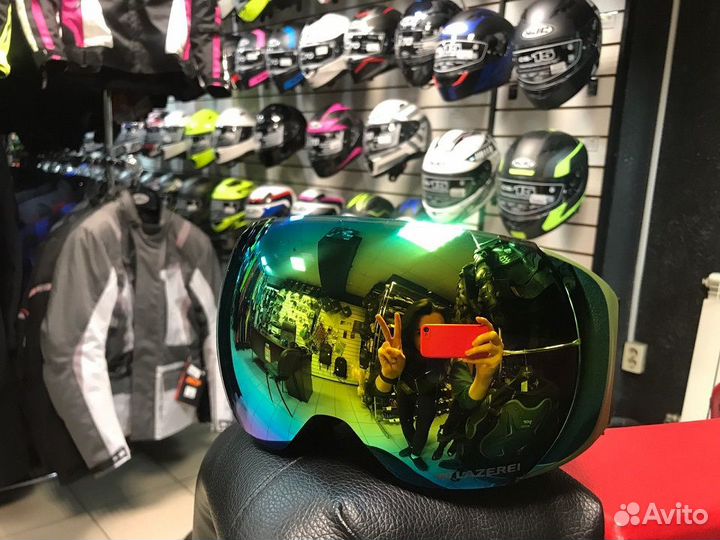 Очки снегоходные Yeti MG-Green-Khaki