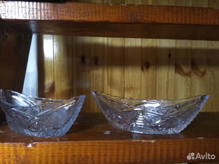 Вазы, бокалы хрусталь СССР