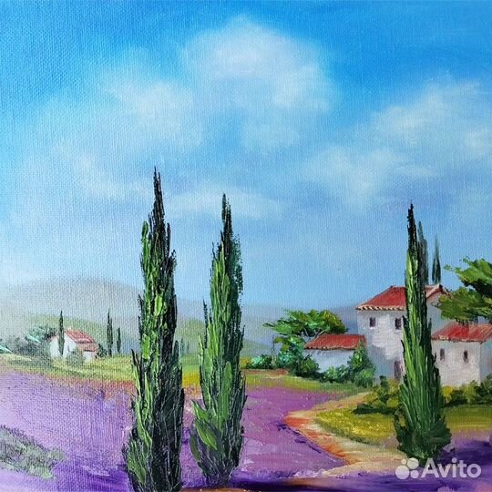 Картина Прованс, Лаванда, Лето 25 на 35 см