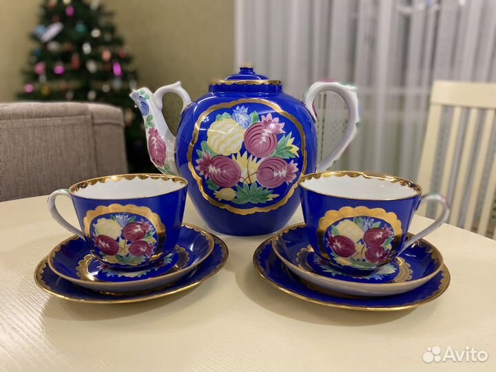 Сервиз чайный Русская красавица Дулево СССР гигант