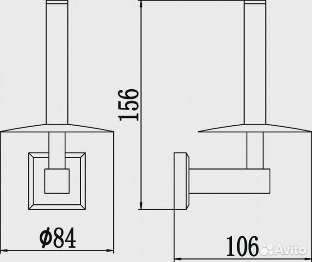 Держатель для туалетной бумаги Savol 95 (S-009552