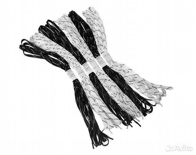 Шнурки хоккейные, черные