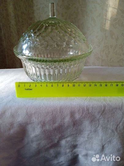Сахарница ваза стеклянные СССР