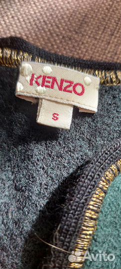 Kenzo топ с баской, жилет