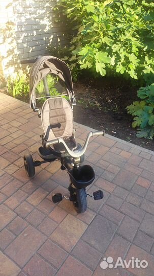 Детский 3х колесный велосипед с ручкой