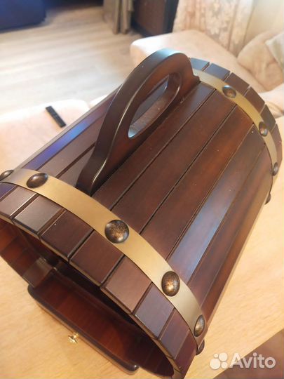 Подставка для вина декоративная, бочонок