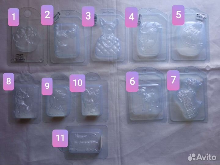 Пластиковые формы для мыла