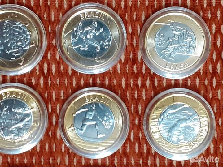 Бразилия Олимпиада 2016г Набор 16 монет