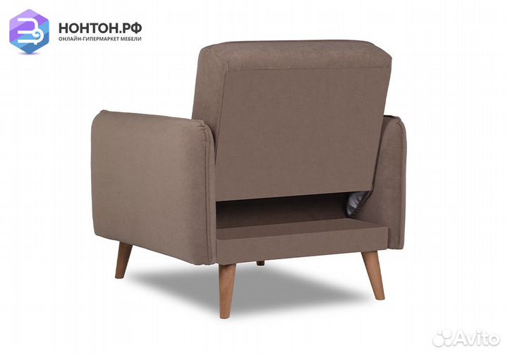 Кресло книжка Энн коричневое