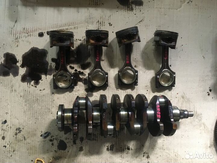 Шатуны с поршнями (Chevrolet Lanos, Daewoo Nexia)