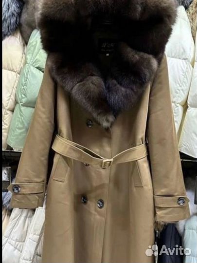 Парка с натуральным мехом